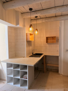 Photo de galerie - Fabrication d’un coin cuisine de à à z 