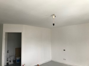 Photo de galerie - Rénovation 25m2 
Dépose papier peint 
Pose toile à peindre 
Peinture murs et plafond 