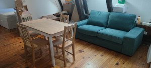 Photo de galerie - Montage canapé,table et chaises Ikea 