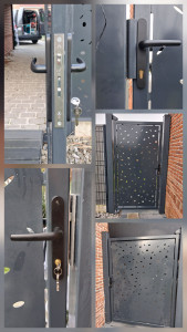 Photo de galerie - Installation création de plusieurs serrure sur portail sur mesure 