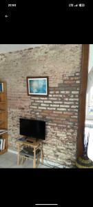 Photo de galerie -  Joint de brique avant réalisation. 