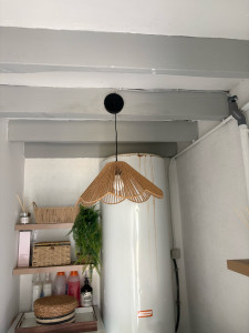 Photo de galerie - Pose de lumière avec applique suspendu 