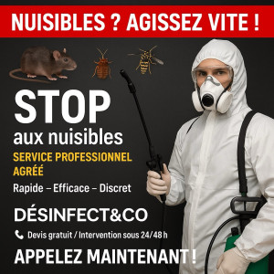 Photo de galerie - Dératisation / désinsectisation en 24/48h Devis gratuit ?