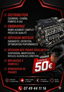 Photo de galerie - Liste global des prestations proposées 