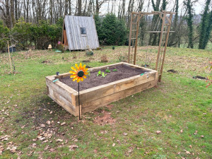 Photo de galerie - Création bac potager 