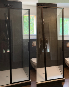 Photo de galerie - Cabine de bouche touchée par le calcaire 