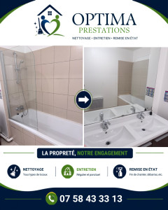 Photo de galerie - Prestation de remise en état salle de bain avant visite 