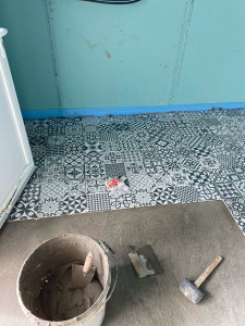 Photo de galerie - Pose de carrelage 