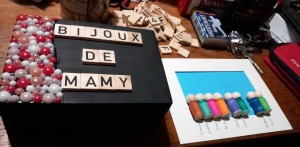 Photo de galerie - Activite manuel pour les mamie qui a était faite avec des enfant 