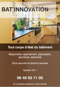 Photo de galerie - Maçonnerie ,placoplatre 
carrelage, faïence 
plomberie 
salle de bain 
dalle de béton 