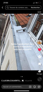 Photo de galerie - Après l’application de la résine d’étanchéité  