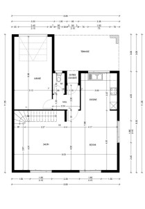 Photo de galerie - Plans d’aménagement intérieur ( plans des niveaux, coupe, façades..)