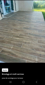 Photo de galerie - Carrelage terrasse 