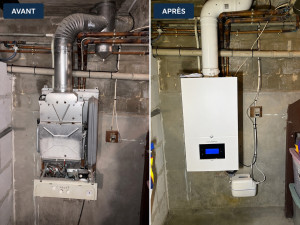 Photo de galerie - Remplacement d’une chaudière gaz basse température par une chaudière à condensation ?♻️