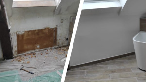 Photo de galerie - Avant / Après Salle de bains