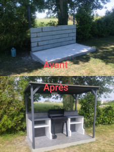 Photo de galerie - Aménagement d'abris pour barbecue 