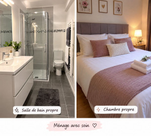 Photo de galerie - Ménage soigné et de qualité. Nettoyage de salle de bain, entretien de la maison et rangement des chambres. Travail sérieux et minutieux. ?