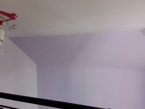 Photo de galerie - Mur en couleur . préparation de la couleur par moi même. 