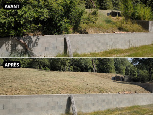 Photo de galerie - Débroussaillage avec abattage d’arbuste sur peyruis 