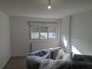 Photo de galerie - Reprise des murs et plafond, ponçage et mise en peinture. 