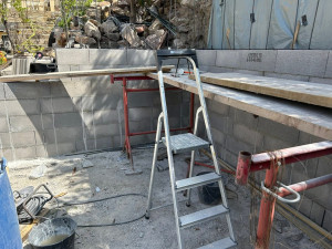 Photo de galerie - Mur de soutènement en agglo banhée