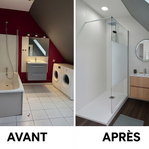 Photo de galerie - Rénovation complétée salle de bain 
