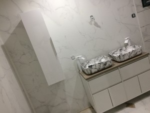 Photo de galerie - Installation meuble salle de bain