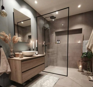 Photo de galerie - Rénovation complète d’une salle de bain- Lorris.