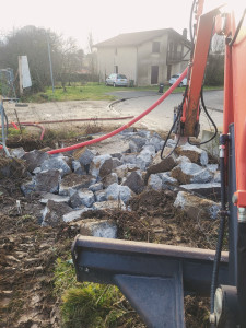 Photo de galerie - Demolition dalle beton 