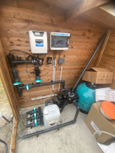 Photo de galerie - Filtration sur piscine neuve 
