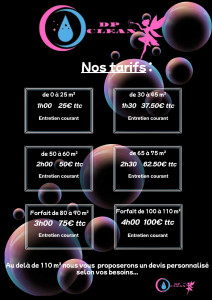 Photo de galerie - Voici mes tarifs 