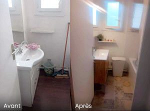 Photo de galerie - Installation d'une salle de bain complète 