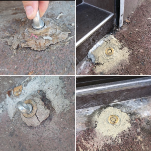 Photo de galerie - Scellement crochet pour rideau 