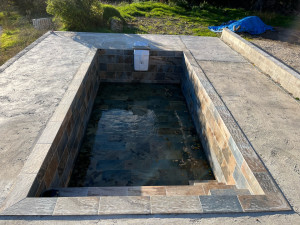 Photo de galerie - Dalles béton plus carrelage 