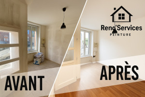 Photo de galerie - 13/09/24 - 22/10/24 Réaménagement murs & sols de cette belle maison mitoyenne comprenant le rdc et du premier niveau. 