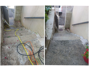 Photo de galerie - Réalisation d'un nettoyage au karcher 