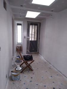 Photo de galerie - Pose de cloisons et plafond en placo