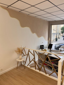 Photo de galerie - Réalisation d’un enduit décoratif sur fibre lisse 