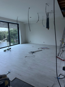 Photo de galerie - Pose d’enduit et de peinture 