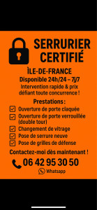 Photo de galerie - Serrurie et vitrage 