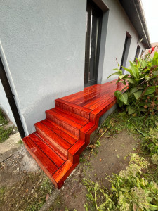 Photo de galerie - Installation d’une terrasse en padouk 