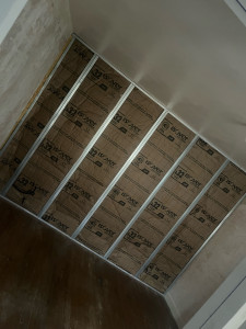 Photo de galerie - Cloisonnements d’une pièce pour future chambre sedan 