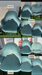 Photo de galerie - Nettoyage chaise restaurant