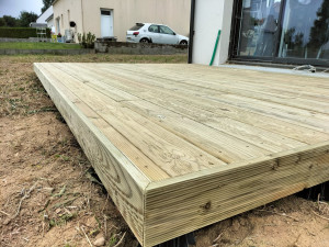 Photo de galerie - Création Terrasse bois pour maison neuve 3