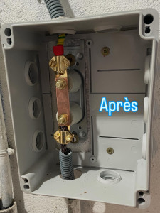 Photo de galerie - Barrette de coupure changer avec protection et câblage en 16mm2 en aval ??