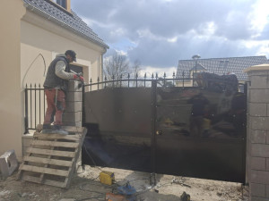 Photo de galerie - Portail maconnerie