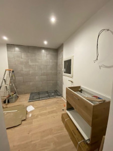 Photo de galerie - Rénovation électrique intégrale d'une maison (SDB)