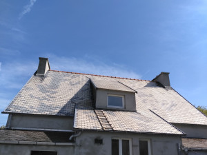 Photo de galerie - Nettoyage de toiture.