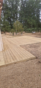 Photo de galerie - Terrasse sur plots et lambourde 120m2