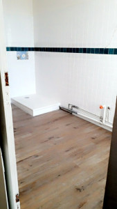 Photo de galerie - Rénovation salle de bain plus parquet..